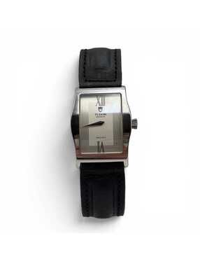 Tudor Archéo Stainless Steel Quartz Watch Silver Dial 25mm